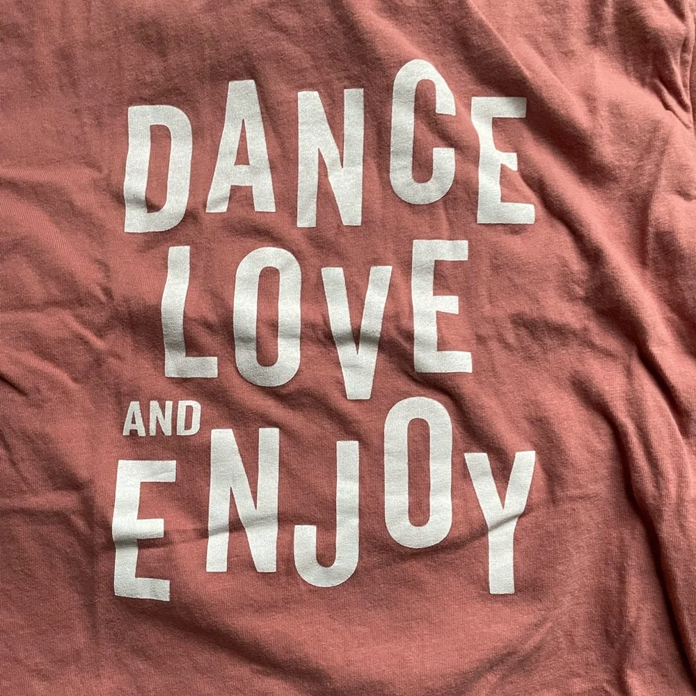 Zara “Dance Love and Enjoy” Long Sleeve Shirt